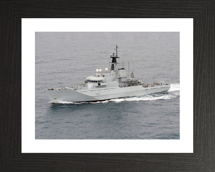 HMS Tyne P281 River Class Patrol Vessel June 2013 Underway Port Side View Photo Print - Posters, Prints, & Visual Artwork - by Hampshire Prints (image 2 of 9)