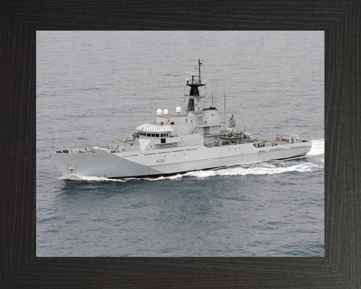 HMS Tyne P281 River Class Patrol Vessel June 2013 Underway Port Side View Photo Print - Posters, Prints, & Visual Artwork - by Hampshire Prints (image 3 of 9)