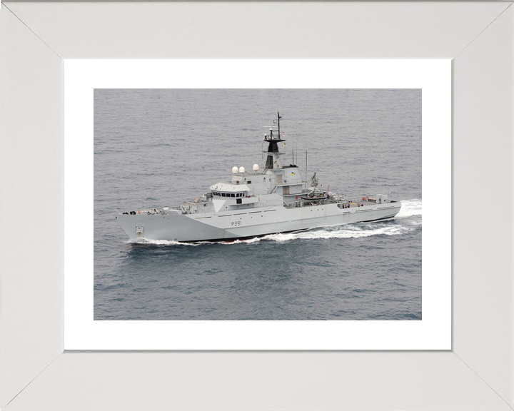 HMS Tyne P281 River Class Patrol Vessel June 2013 Underway Port Side View Photo Print - Posters, Prints, & Visual Artwork - by Hampshire Prints (image 4 of 9)
