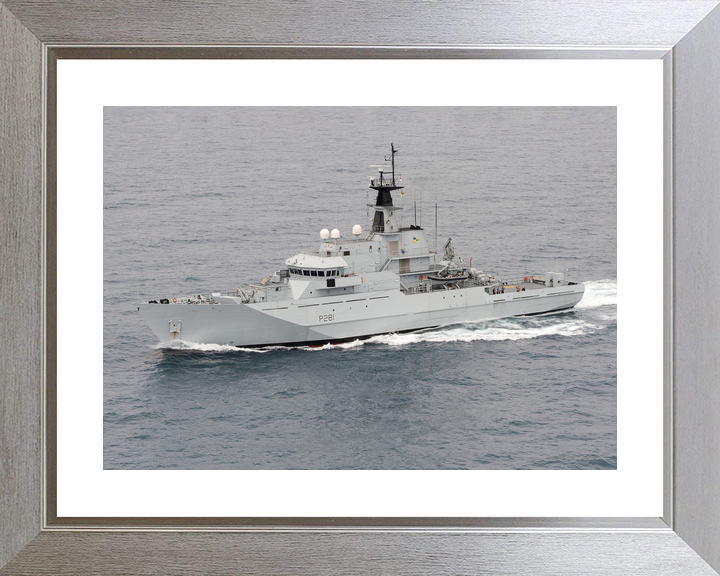 HMS Tyne P281 River Class Patrol Vessel June 2013 Underway Port Side View Photo Print - Posters, Prints, & Visual Artwork - by Hampshire Prints (image 6 of 9)