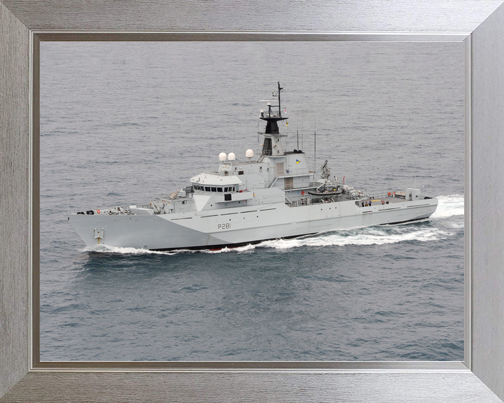 HMS Tyne P281 River Class Patrol Vessel June 2013 Underway Port Side View Photo Print - Posters, Prints, & Visual Artwork - by Hampshire Prints (image 7 of 9)