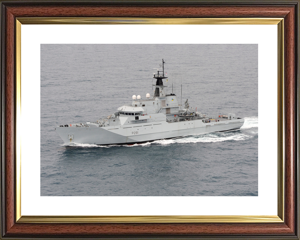HMS Tyne P281 River Class Patrol Vessel June 2013 Underway Port Side View Photo Print - Posters, Prints, & Visual Artwork - by Hampshire Prints (image 8 of 9)