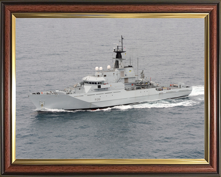 HMS Tyne P281 River Class Patrol Vessel June 2013 Underway Port Side View Photo Print - Posters, Prints, & Visual Artwork - by Hampshire Prints (image 9 of 9)