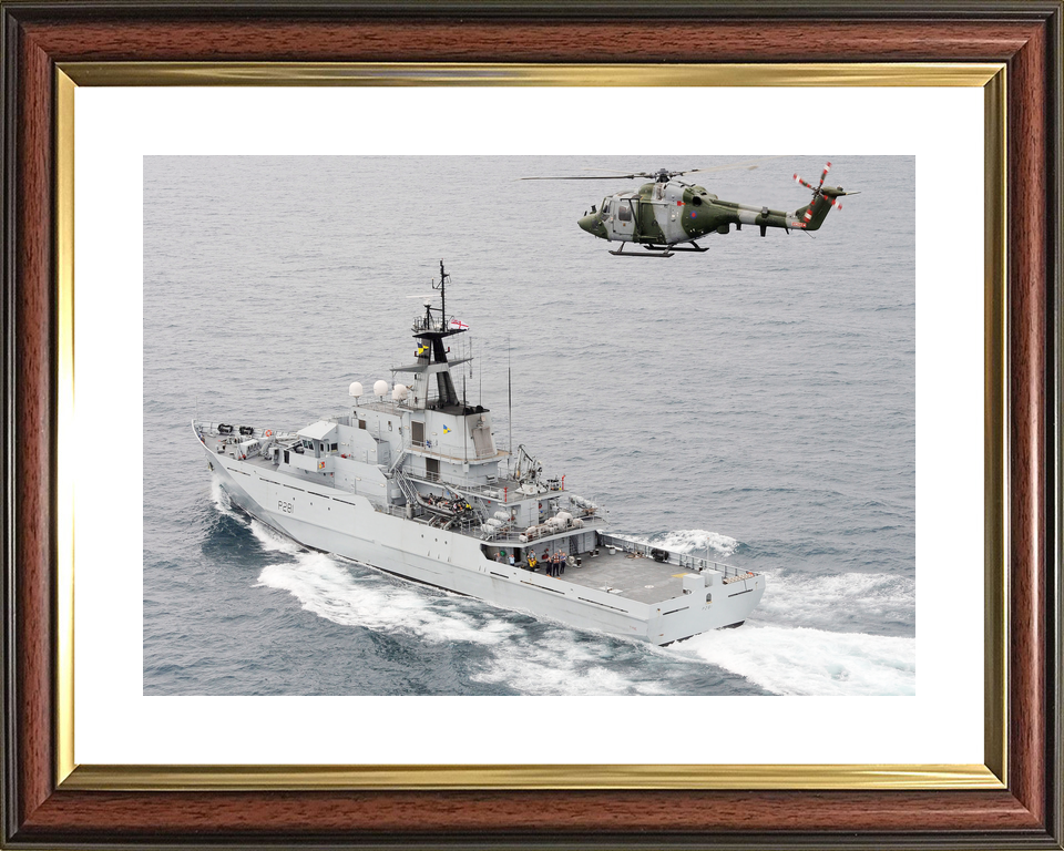 HMS Tyne P281 River Class Patrol Vessel June 2013 At Sea Port Side View Photo Print - Posters, Prints, & Visual Artwork - by Hampshire Prints (image 8 of 9)