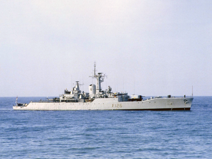 HMS Plymouth F126 Rothesay Class Frigate May 1987 Photo Print - Posters, Prints, & Visual Artwork - by Hampshire Prints (image 1 of 9)