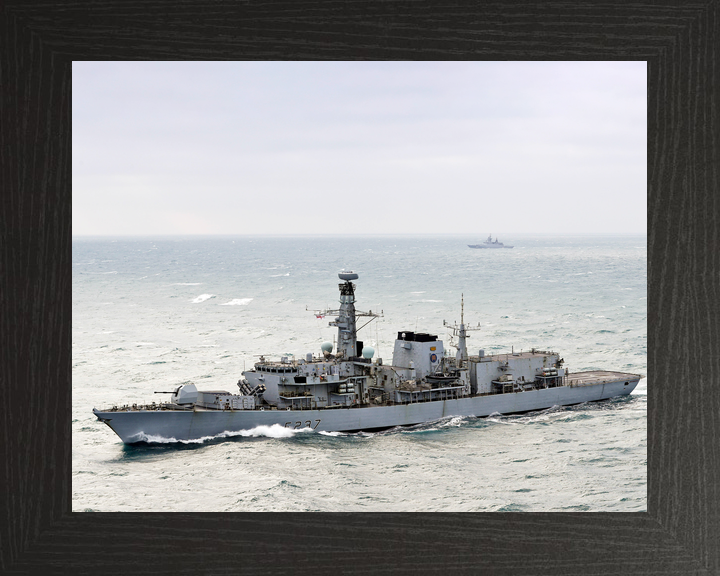 HMS Westminster F237 Type 23 Frigate January 2018 High Port Side View