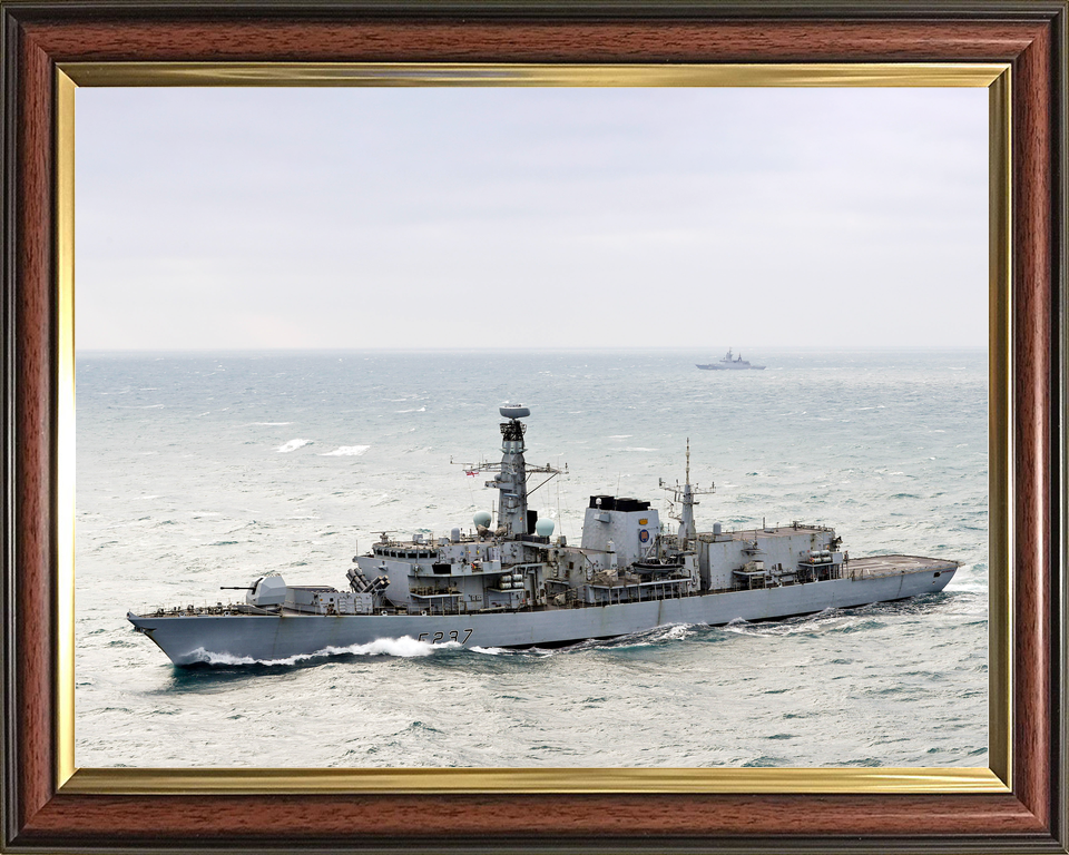 HMS Westminster F237 Type 23 Frigate January 2018 High Port Side View