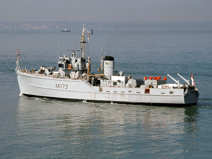 HMS Pollington M1173 Ton Class Minesweeper June 1986 Photo Print - Posters, Prints, & Visual Artwork - by Hampshire Prints (image 1 of 9)