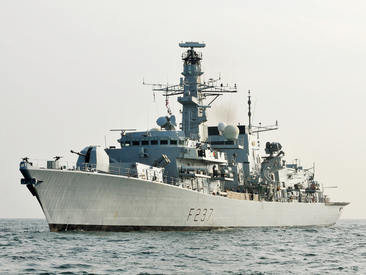 HMS Westminster F237 Type 23 Frigate January 2014