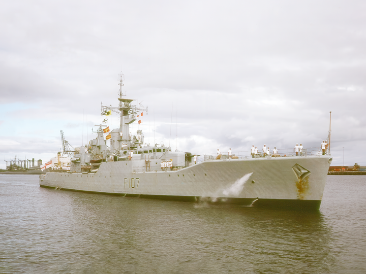 HMS Rothesay F107 Rothesay Class Frigate November 1983 Photo Print - Posters, Prints, & Visual Artwork - by Hampshire Prints (image 1 of 9)