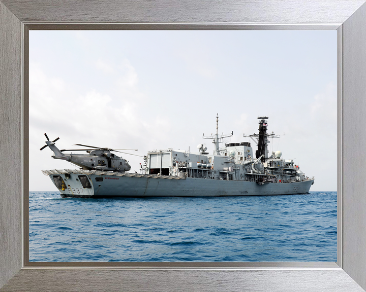HMS Westminster F237 Type 23 Frigate April 2012 With Merlin Helicopter Photo Print - Posters, Prints, & Visual Artwork - by Hampshire Prints (image 7 of 9)