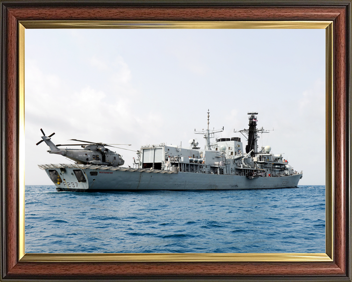 HMS Westminster F237 Type 23 Frigate April 2012 With Merlin Helicopter Photo Print - Posters, Prints, & Visual Artwork - by Hampshire Prints (image 9 of 9)