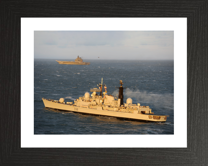 HMS York D98 Type 42 Destroyer December 2011 Port Side View at Sunset