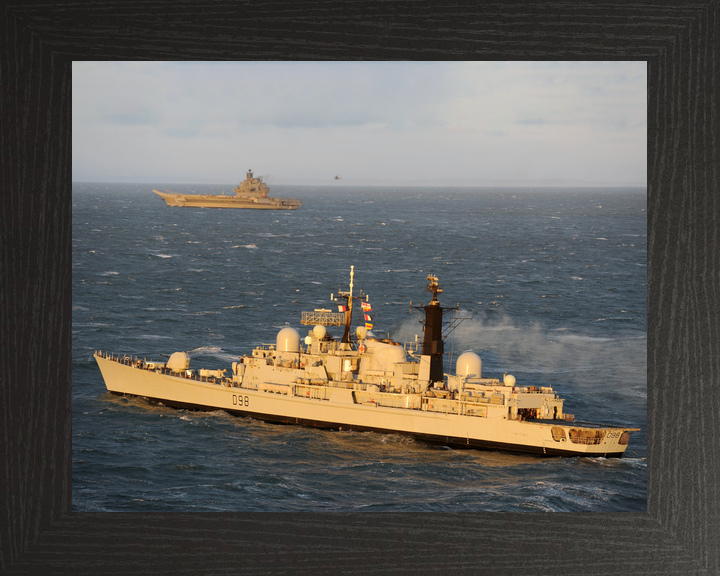 HMS York D98 Type 42 Destroyer December 2011 Port Side View at Sunset