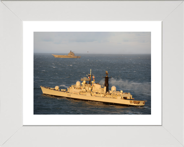 HMS York D98 Type 42 Destroyer December 2011 Port Side View at Sunset