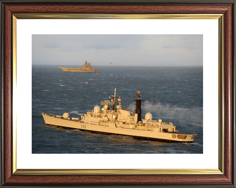 HMS York D98 Type 42 Destroyer December 2011 Port Side View at Sunset