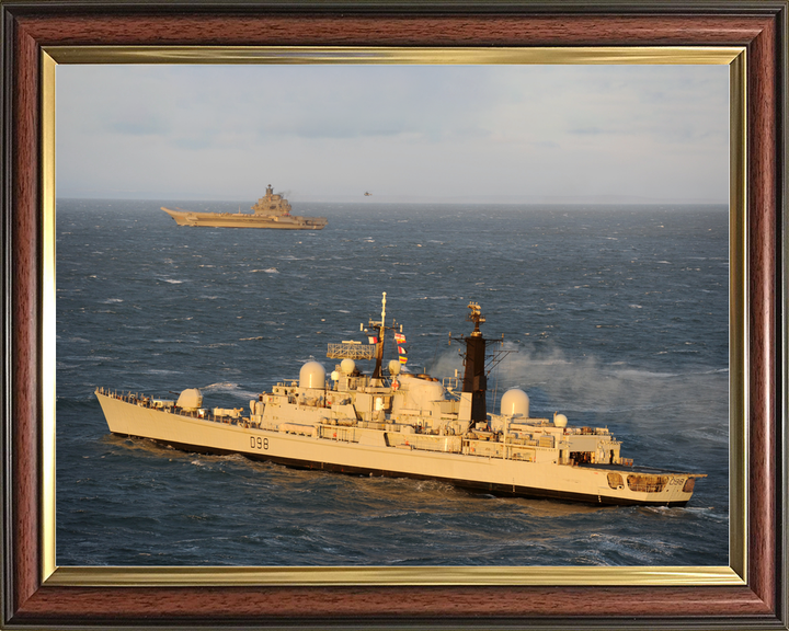 HMS York D98 Type 42 Destroyer December 2011 Port Side View at Sunset