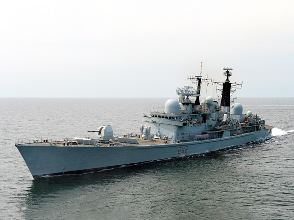 HMS York D98 Type 42 Destroyer July 2012 At Sea