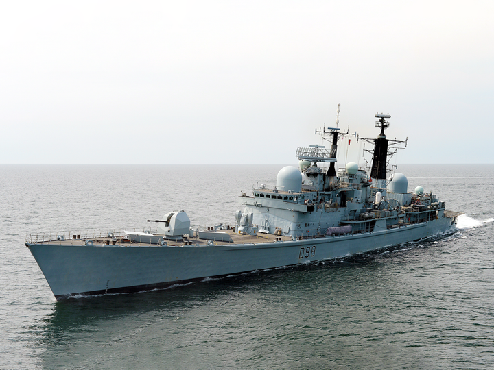 HMS York D98 Type 42 Destroyer July 2012 At Sea