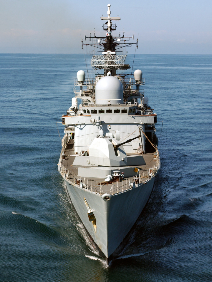 HMS York D98 Type 42 Destroyer October 2005 Bow View