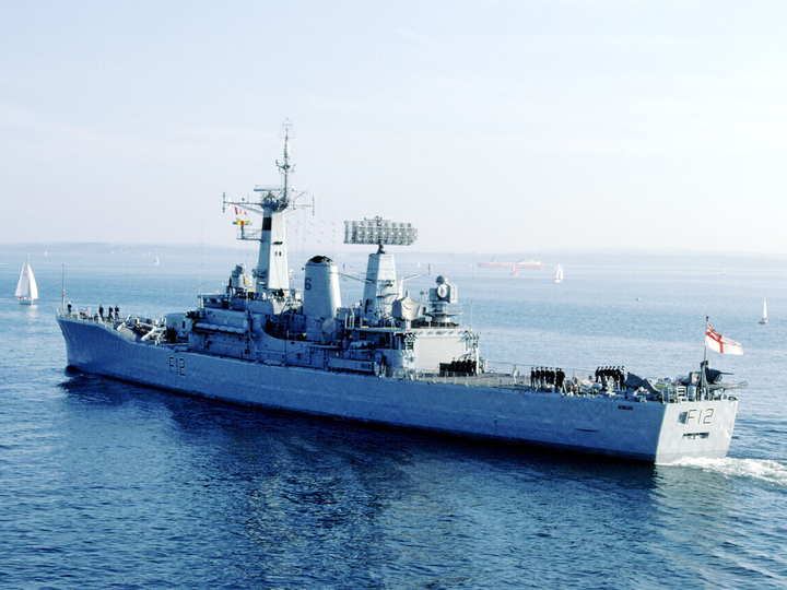 HMS Achilles (F12) Royal Navy Leander Class Frigate Photo Print Leaving Harbour Warship Wall Art Posters, Prints, & Visual Artwork Hampshire Prints 6 x 4 No Frame No