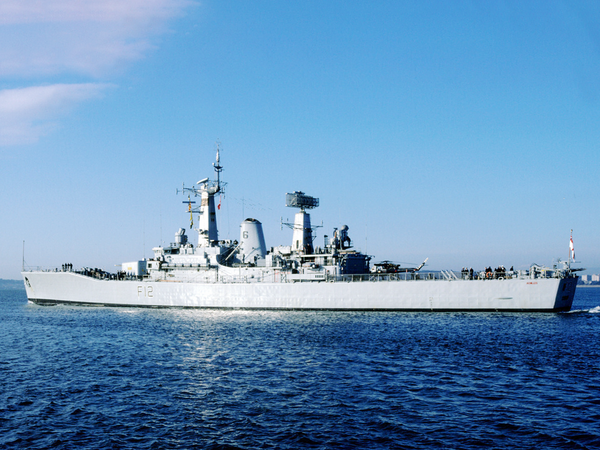 HMS Achilles F12 Leander Class Frigate December 1987