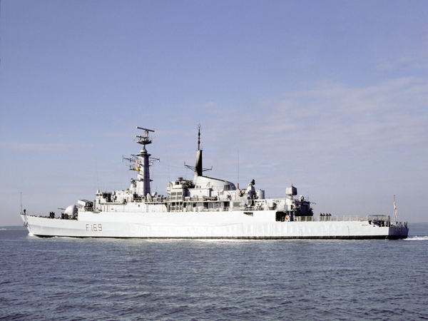 HMS Amazon F169 Type 21 Frigate April 1991