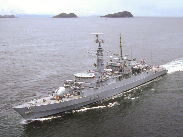 HMS Amazon F169 Type 21 Frigate July 1986