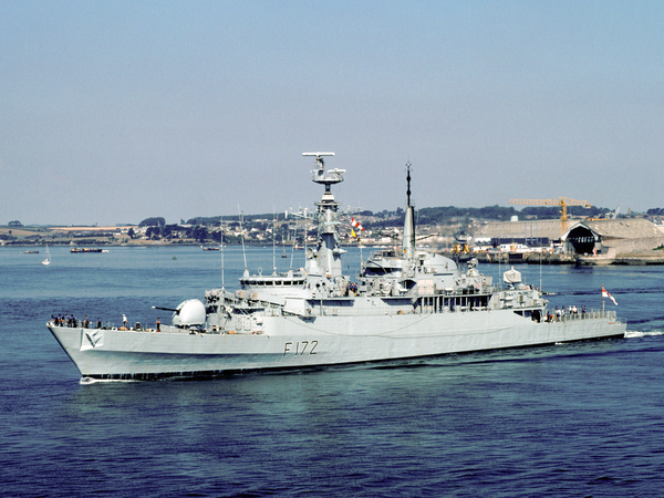 HMS Ambuscade F172 Type 21 Frigate July 1989