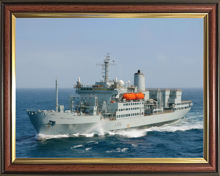 RFA Fort Austin A386 Fort Rosalie Class Ship Port Side View Photo Print - Posters, Prints, & Visual Artwork - by Hampshire Prints (image 9 of 9)