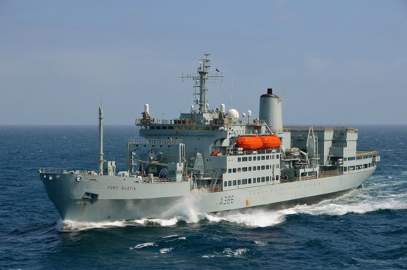 RFA Fort Austin A386 | Photo Print | Framed Print | Fort Rosalie Class | Royal Fleet Auxiliary Hampshire Prints