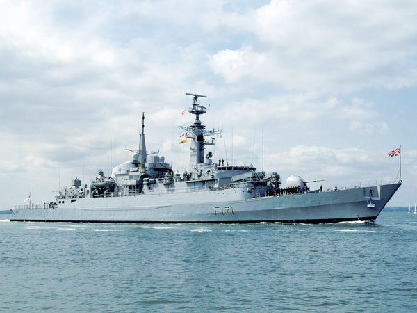 HMS Active F171 Type 21 Frigate June 1991