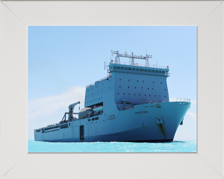 RFA Mounts Bay L3008 Bay Class Ship September 2019 Low Starboard Bow View