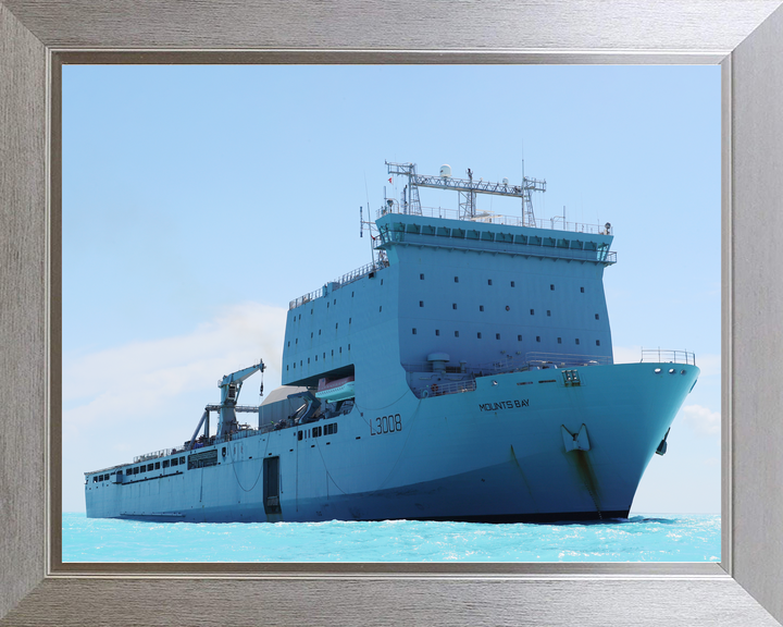 RFA Mounts Bay L3008 Bay Class Ship September 2019 Low Starboard Bow View