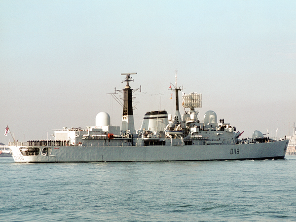 HMS Coventry D118 Type 42 Destroyer December 1980
