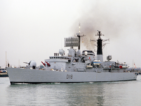 HMS Coventry D118 Type 42 Destroyer April 1981