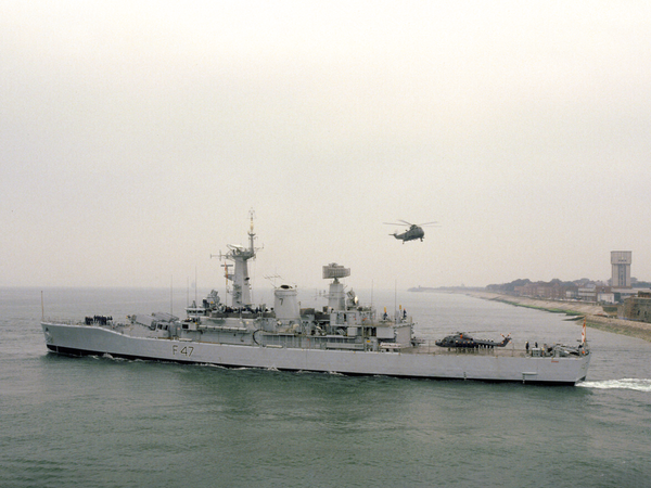 HMS Danae F47 Leander Class Frigate June 1984