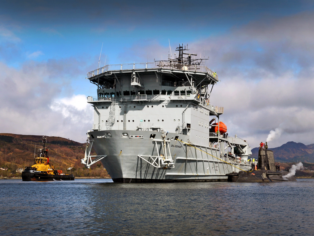 RFA Diligence A132 Forward Repair Ship