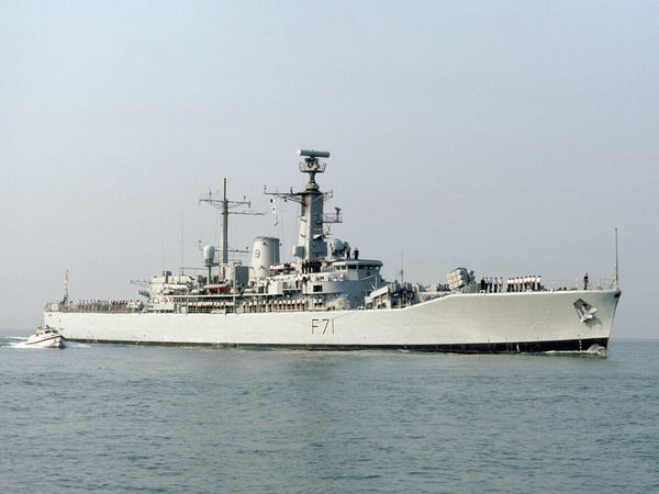 HMS Scylla F71 Leander Class Frigate May 1989