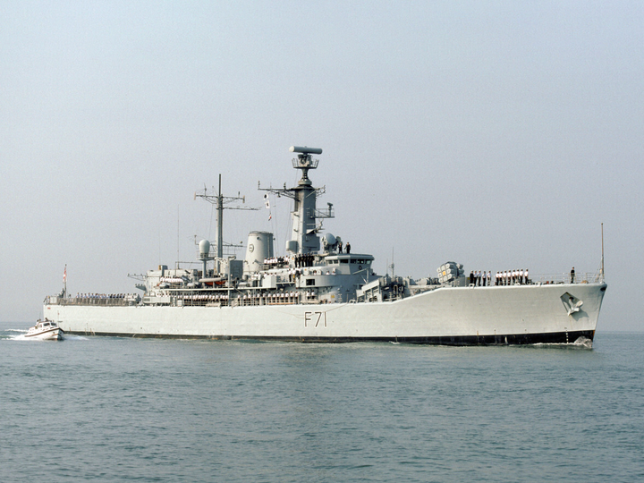 HMS Scylla F71 Leander Class Frigate May 1989 Photo Print - Posters, Prints, & Visual Artwork - by Hampshire Prints (image 1 of 9)
