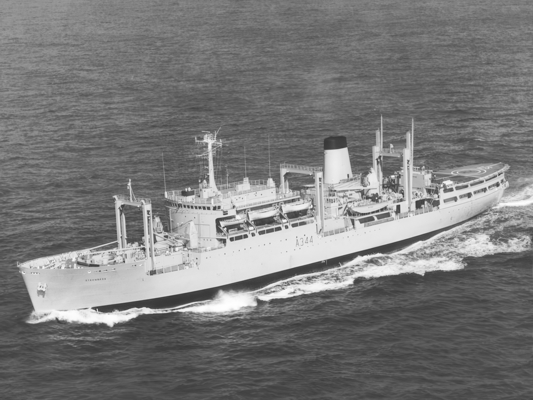 RFA Stromness A344 Stores Ship 1977