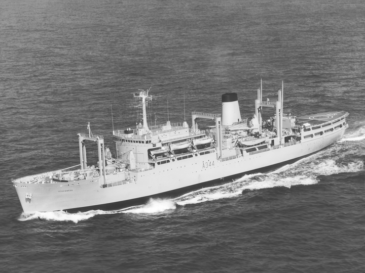 RFA Stromness A344 Stores Ship 1977