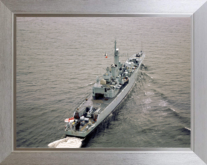 HMS Yarmouth F101 Rothesay Class Frigate Starboard Quarter View Photo Print - Posters, Prints, & Visual Artwork - by Hampshire Prints (image 7 of 9)