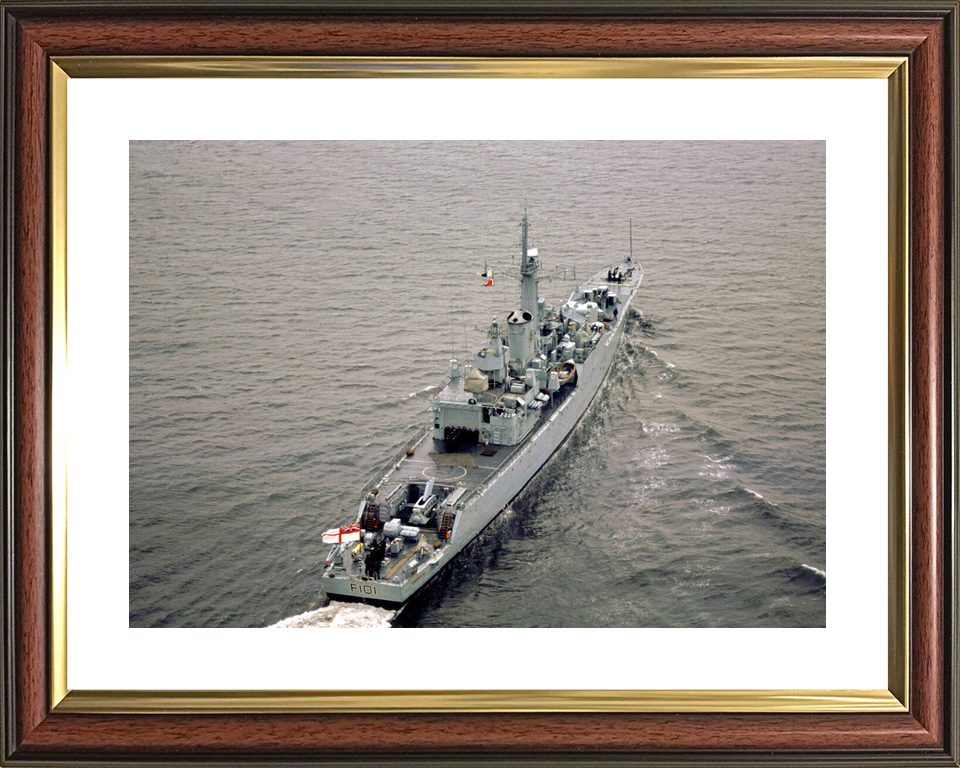 HMS Yarmouth F101 Rothesay Class Frigate Starboard Quarter View Photo Print - Posters, Prints, & Visual Artwork - by Hampshire Prints (image 8 of 9)