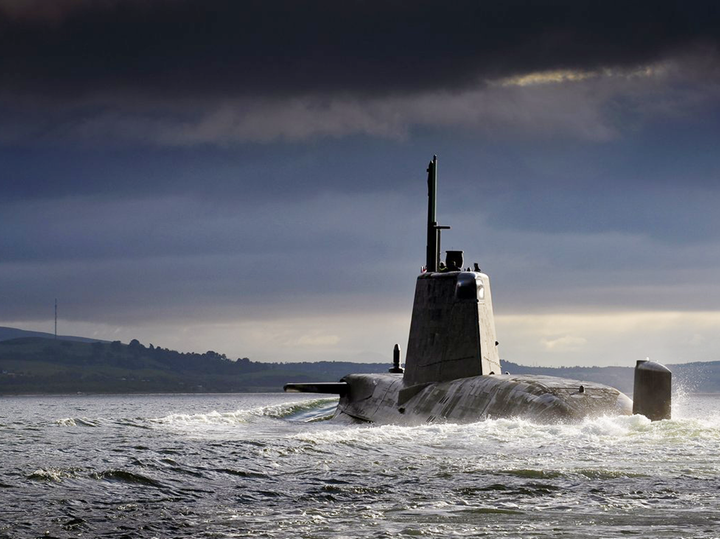HMS Ambush S120 Astute Class Submarine 2013 Silhouette