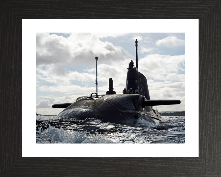 HMS Ambush S120 Astute Class Submarine 2012 Sea Port Bow