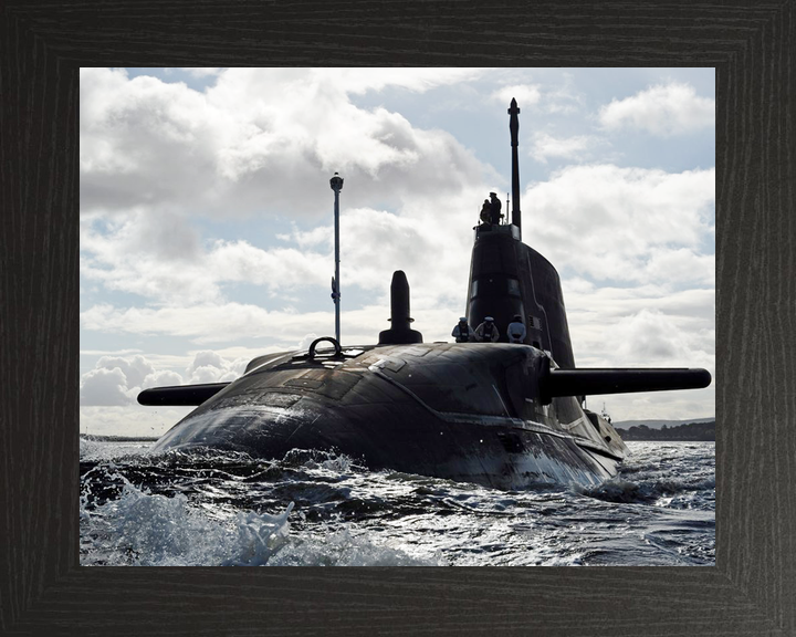 HMS Ambush S120 Astute Class Submarine 2012 Sea Port Bow