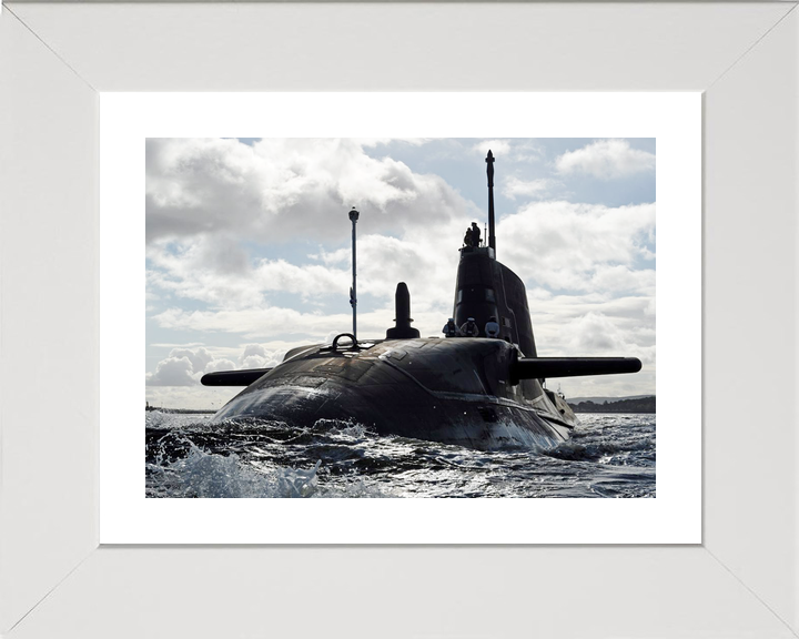HMS Ambush S120 Astute Class Submarine 2012 Sea Port Bow