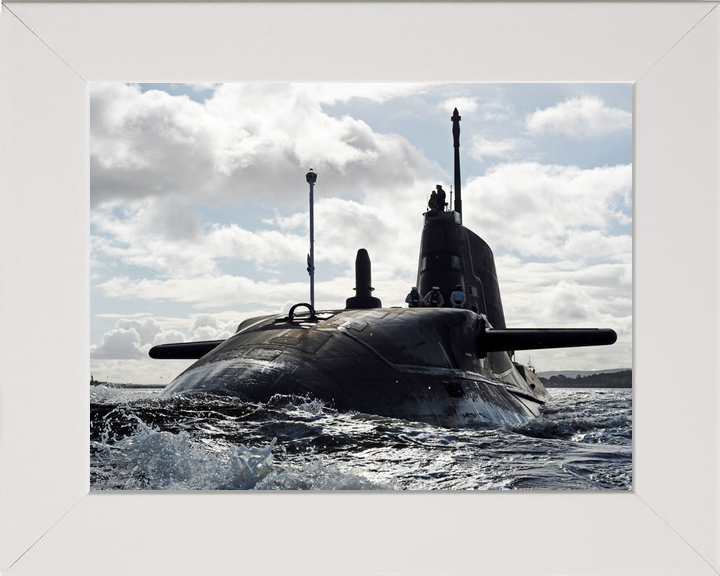HMS Ambush S120 Astute Class Submarine 2012 Sea Port Bow