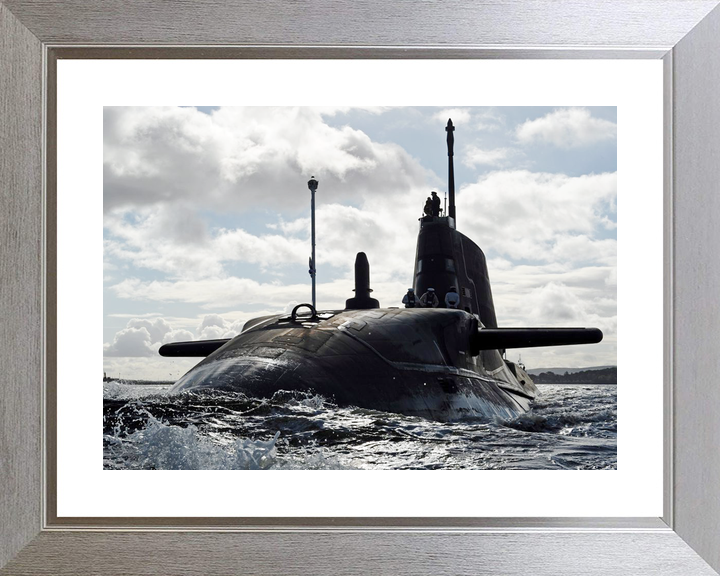 HMS Ambush S120 Astute Class Submarine 2012 Sea Port Bow